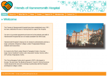 Friends of Hammersmith Hospital website design