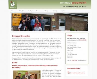 Emmaus Greenwich Website