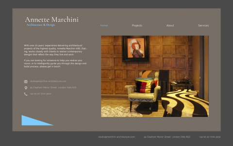Website Design for Marchini Architecture
