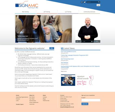 Signamic Website Re-Development