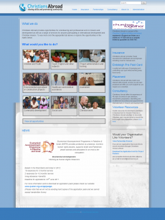 Website Design and Support for Christians Abroad